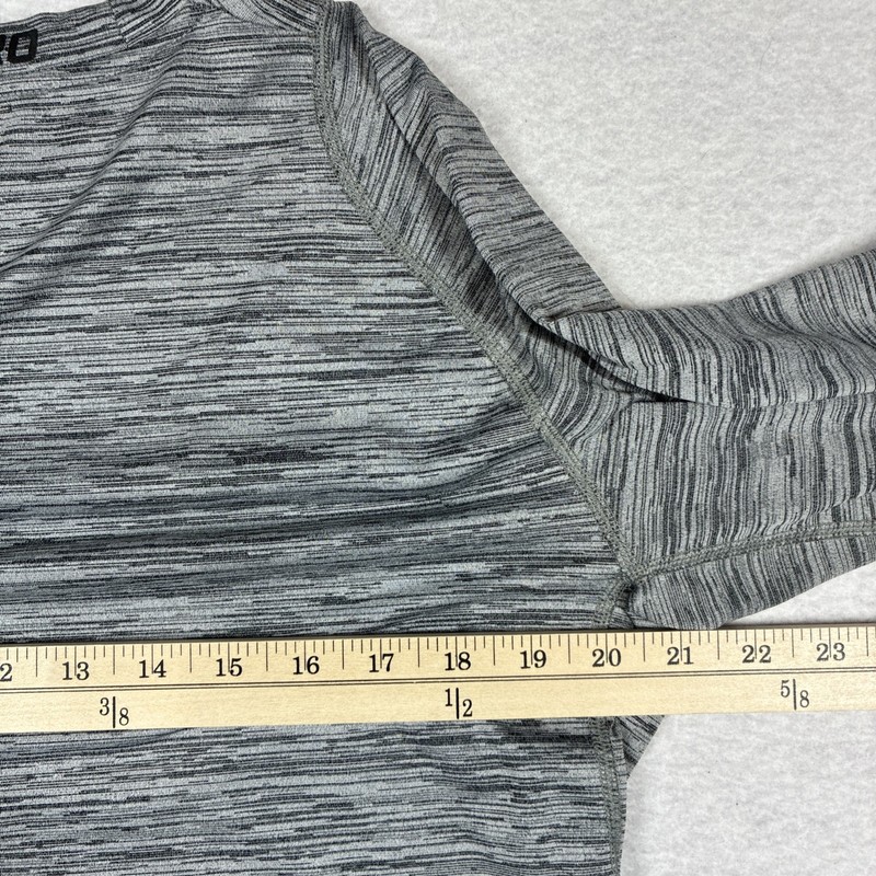 Nike Pro Dri Fit Long Sleeve Gray Performance Shirt Gym Training Athletic Cold gallery