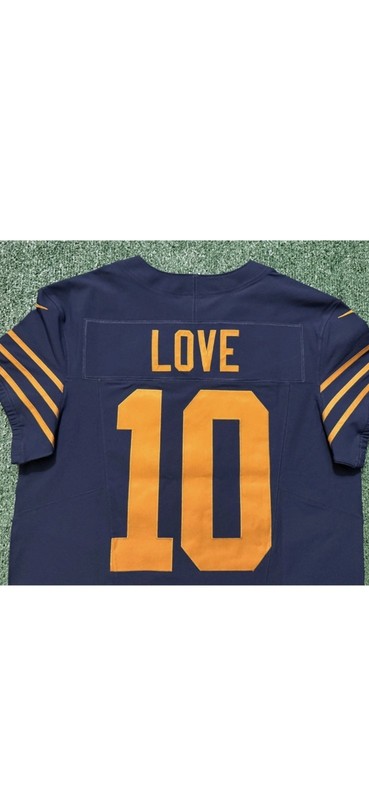 NWT Authentic Jordan Love Green Bay Packers Nike Vapor Fuse Elite Jersey Size 44 gallery