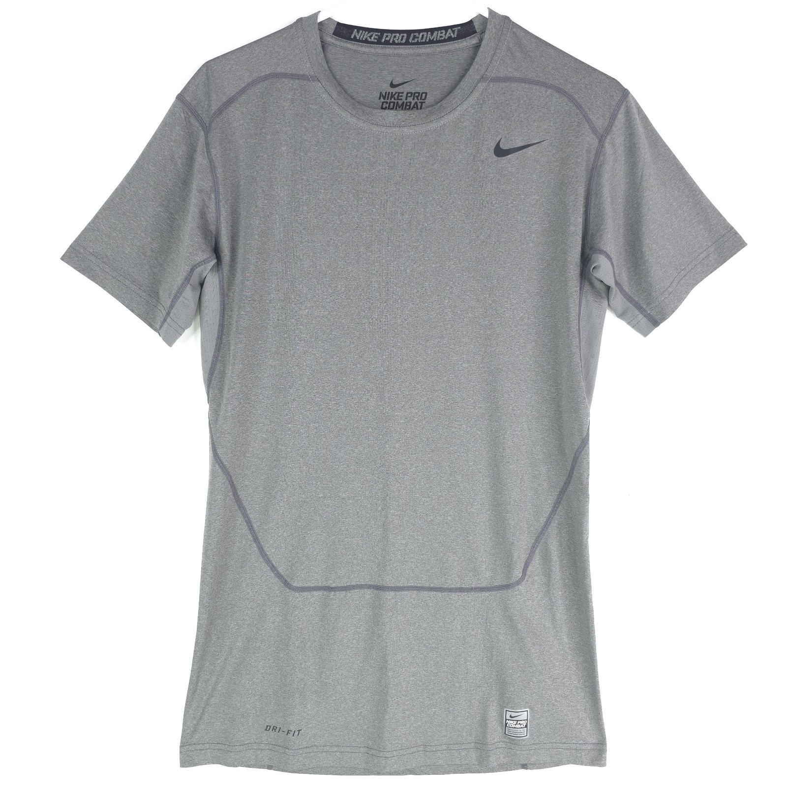 Nike Pro Combat Compression Shirt Mens XL Gray Dri Fit Athletic Training Gym gallery