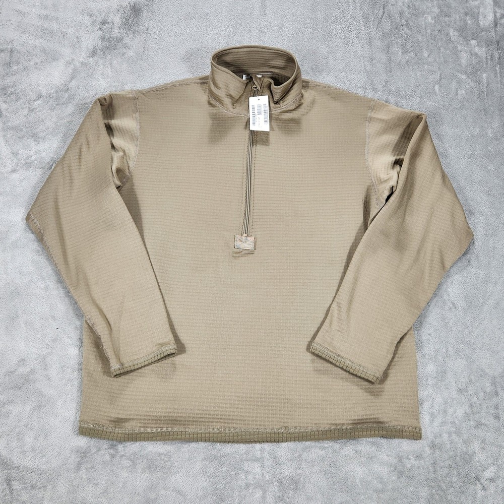 Cold Weather Gen III Pullover Mens Large Beige 1/4 Zip Fleece Base Layer