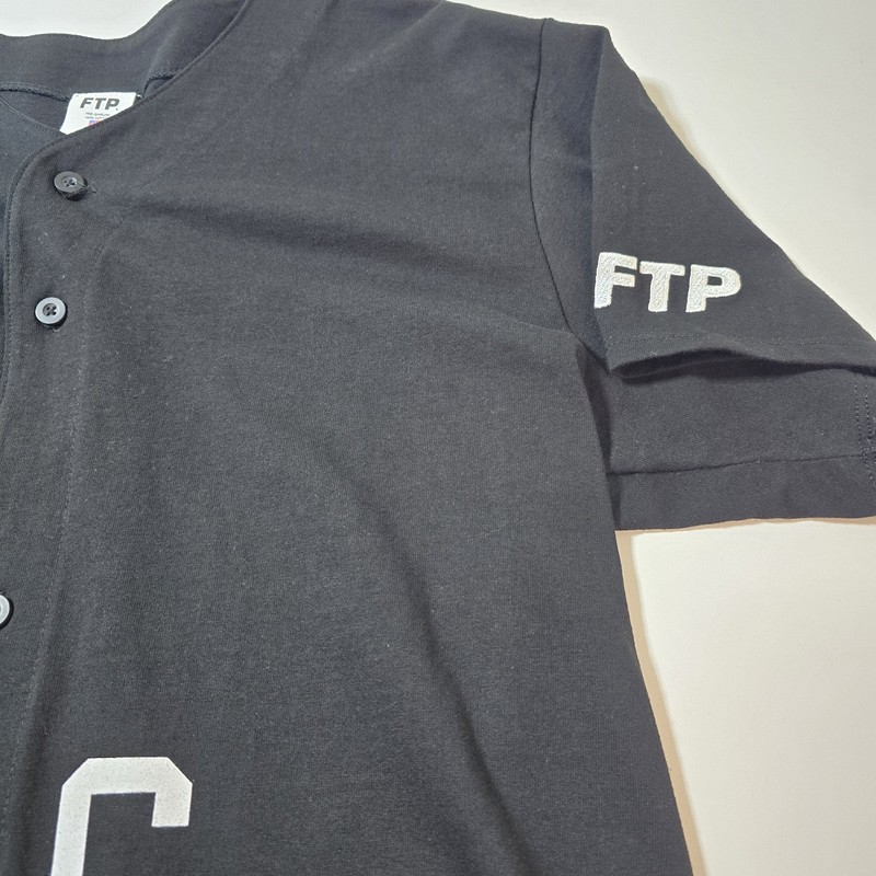 FTP FuckThePopulation Made In Hell Baseball Jersey Black Size: L gallery
