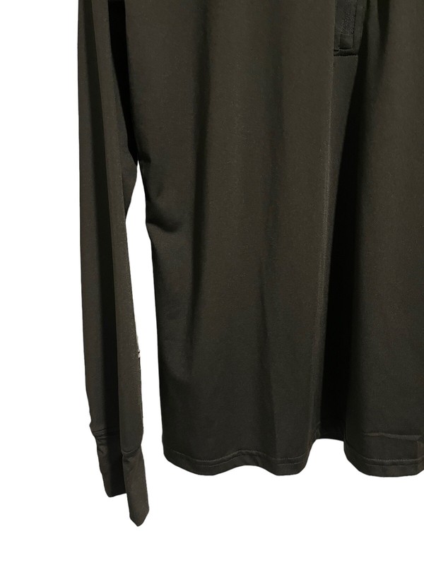 MuscleBox Jacket Shirt Quarter Zip Pull Over Black Long Sleeve Activewear Size S gallery