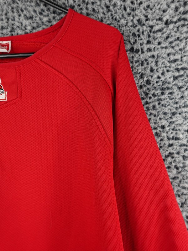 Rawlings Louisville Cardinals Red Pullover Jersey Adult Medium Baseball Warm-Up gallery
