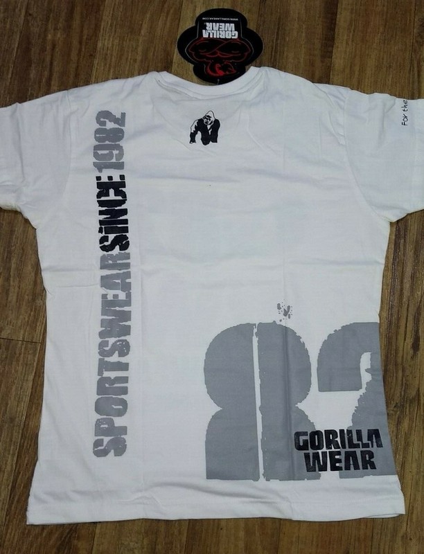 Gorilla Wear Gym T Shirt Bodybuilding Top Workout Cotton M BRAND NEW 82 TEE gallery