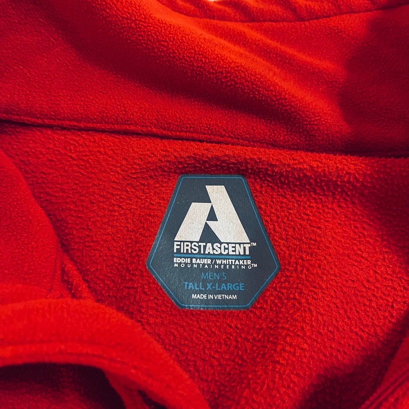 Lot/3 mens Eddie Bauer First Ascent quarter zip fleece chest pocket Xlarge Tall gallery