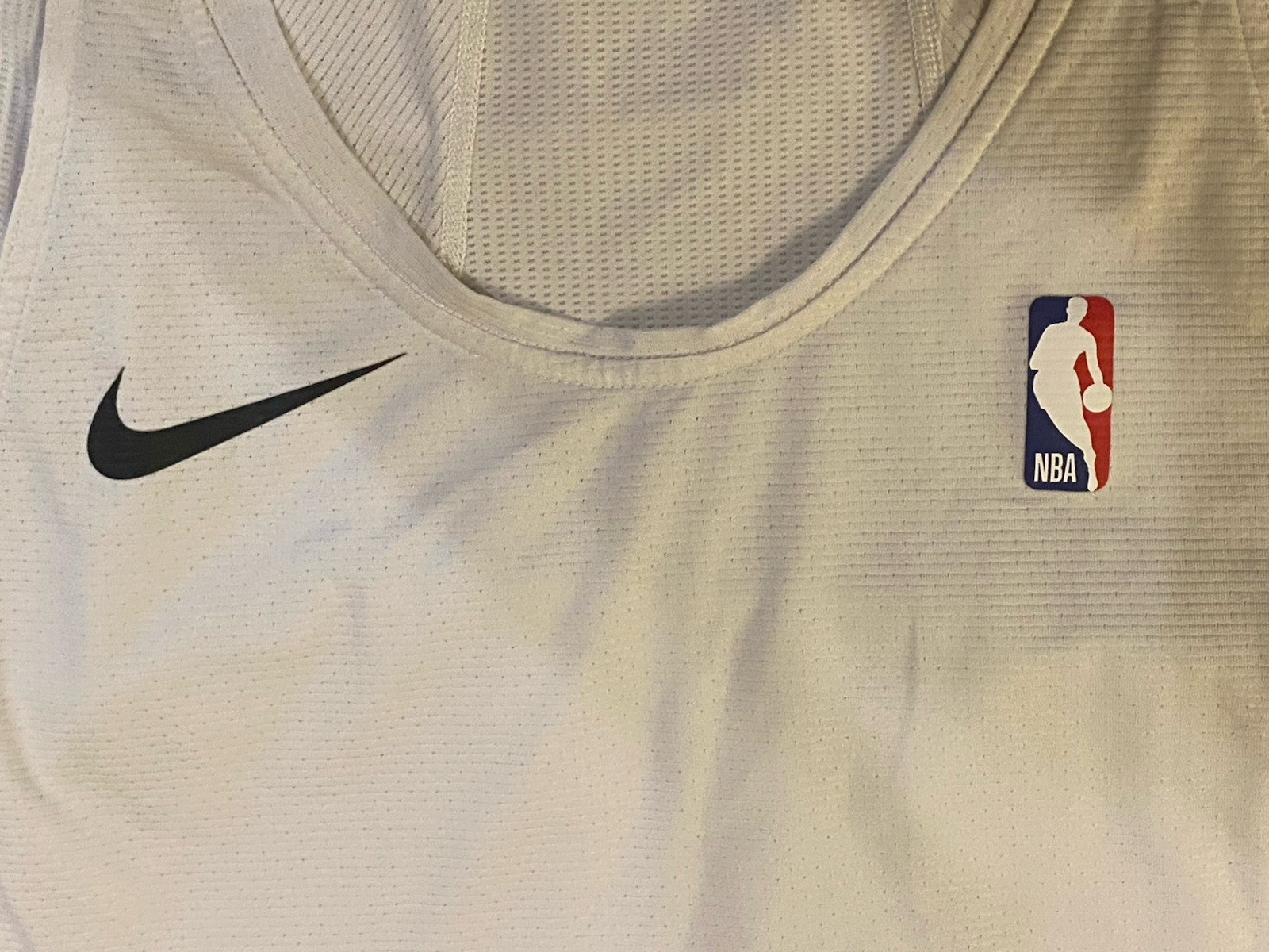 Nike NBA Authentic Compression Pro Tank Top White Team Player Issued XLT 880804 gallery