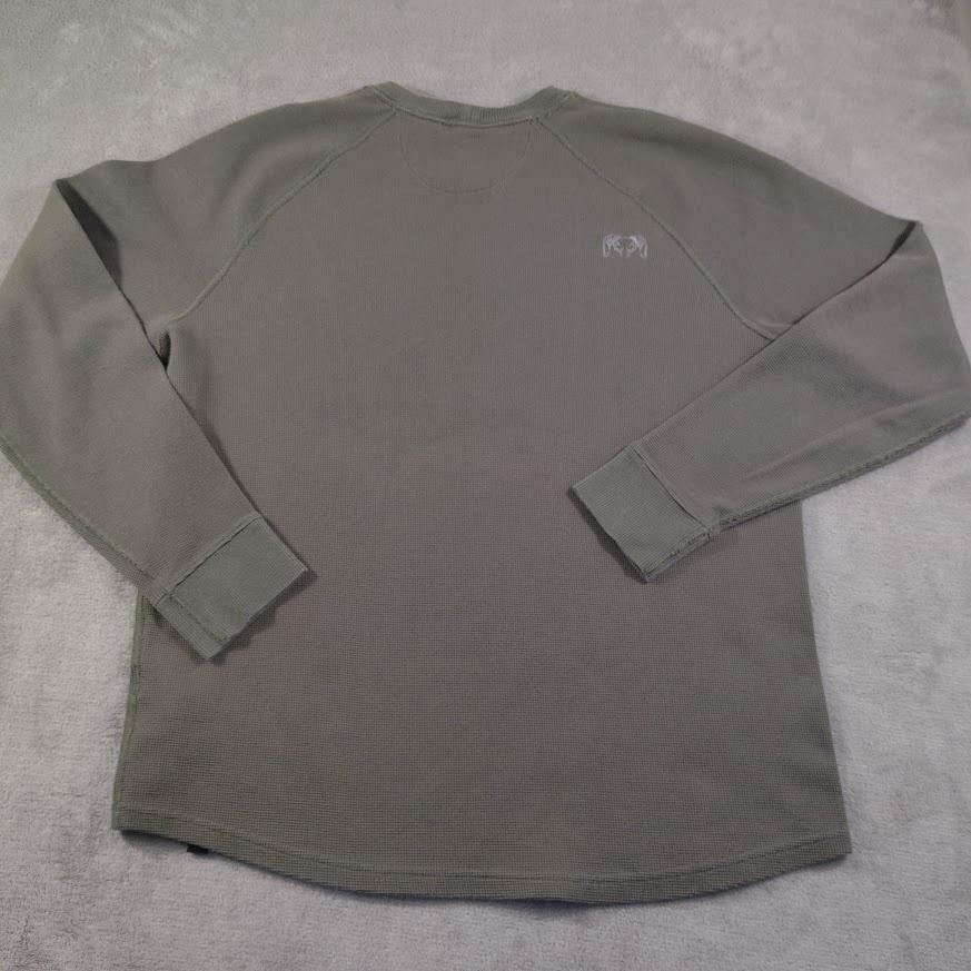 KUIU Shirt Mens Medium Green Thermal Waffle Knit Long Sleeve Hunting Base Layer gallery