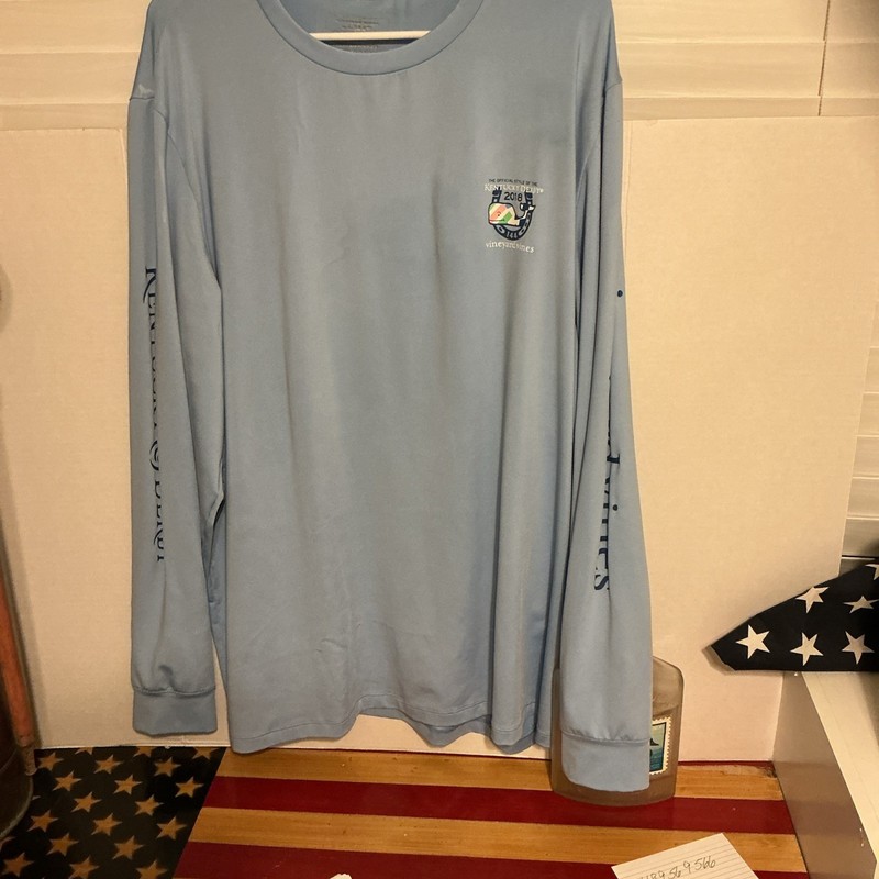 Lassic Vineyard Vines 2018 Kentucky Derby Long Sleeve Dri Fit XL gallery