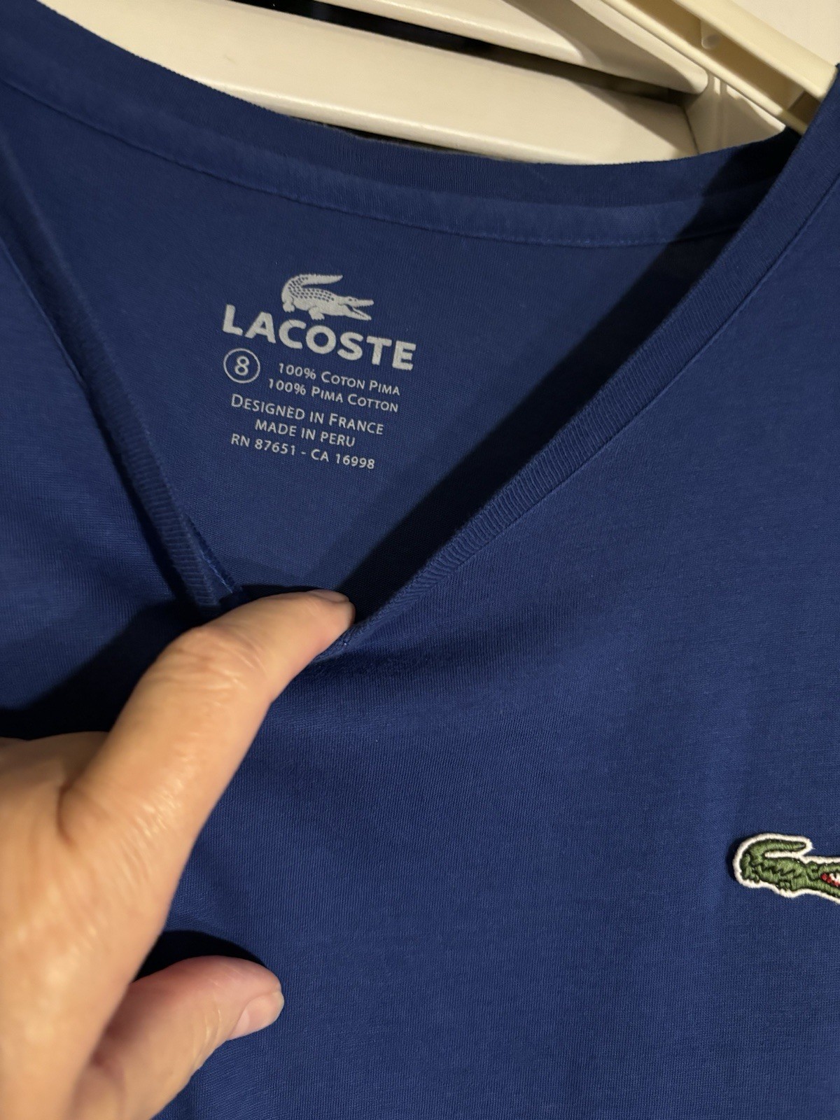 Lacoste 100% Pima Cotton Tee Preppy Comfort gallery