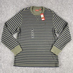 Izod Mens Long Sleeve Shirt Aspen Twill Size Large