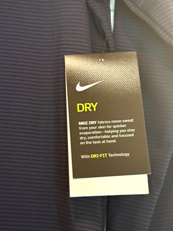 Nike Shirt Quarter Zip Blue Stripe UV PROTECTION Long Sleeve Size Womens S NWT gallery