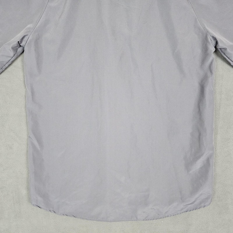 A4 Shirt Mens Small Gray White 1/4 Zip Raglan Athletic Short Sleeve Performance gallery