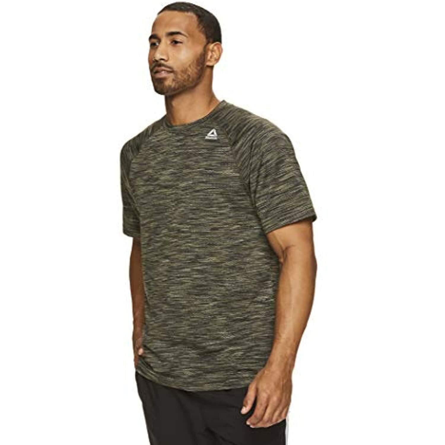 Reebok Men's Supersonic Crewneck Performance T-Shirt , Push Press Rosin, Small gallery