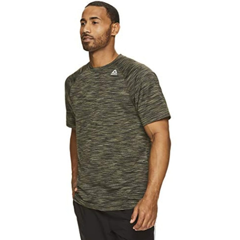 Reebok Men's Supersonic Crewneck Performance T-Shirt , Push Press Rosin, Small gallery