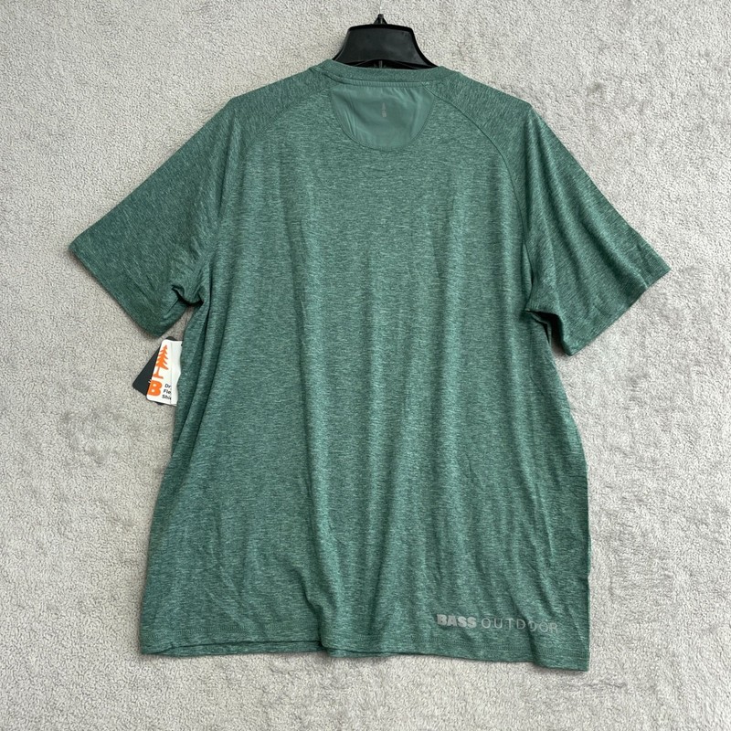 NWT Bass Outdoor Men's XL Microtech Performance Short Sleeve Tee J2091 gallery