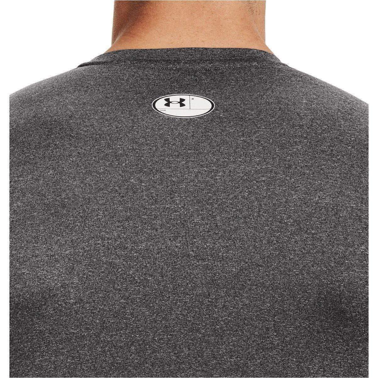 Under Armour Heatgear Armour Mens Compression Top Grey Long Sleeve Gym Excerise gallery