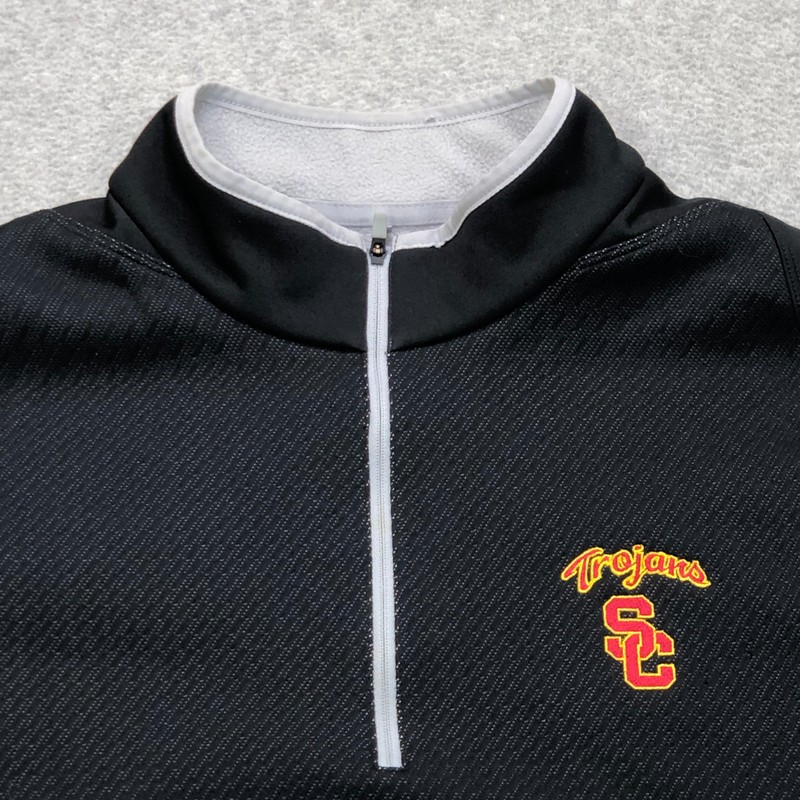 Nike Pullover Men's Extra Large Quarter Zip USC Trojans Logo Tour Performance gallery