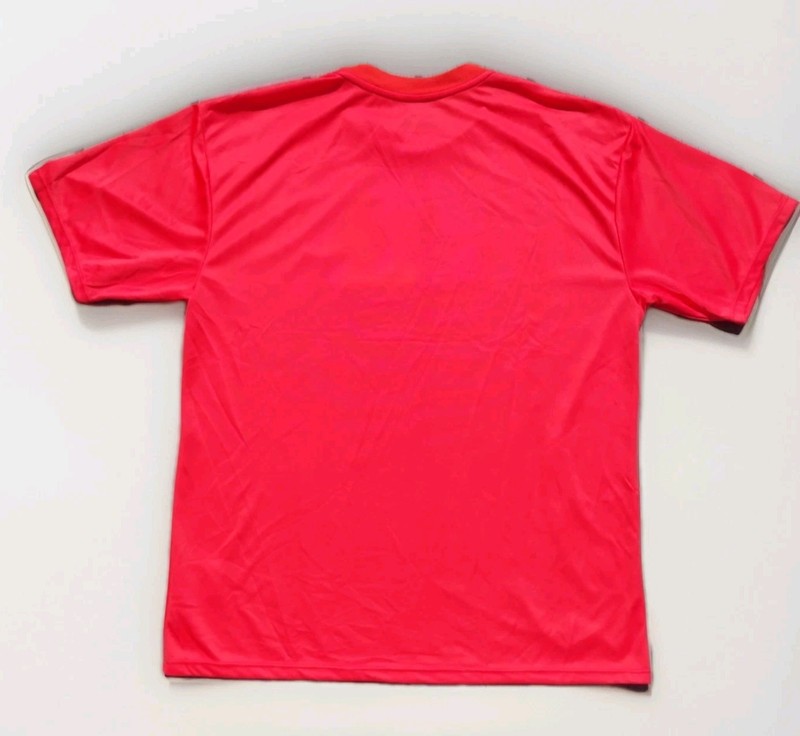 NIKE ORANGE RED EMBROIDERED Swish LOGO CREW SHORT Sleeve Shirt MEN XL CHEST 48 gallery