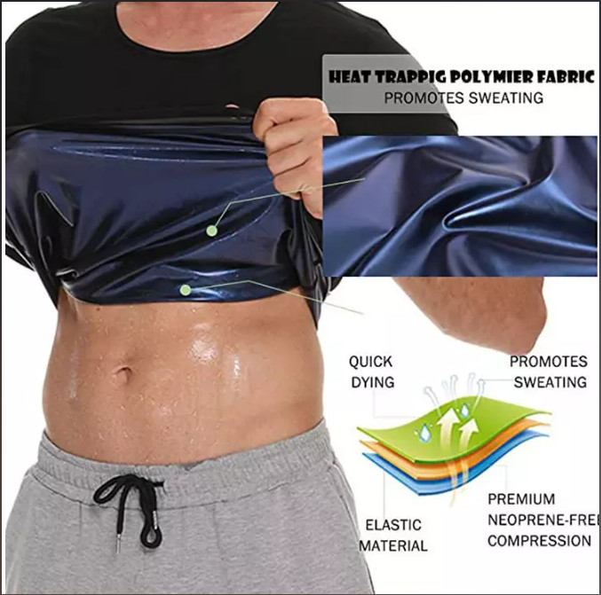 Men Gynecomastia Compression Tank Top Sauna Sweat Vest Fitness Body Shaper Belt gallery