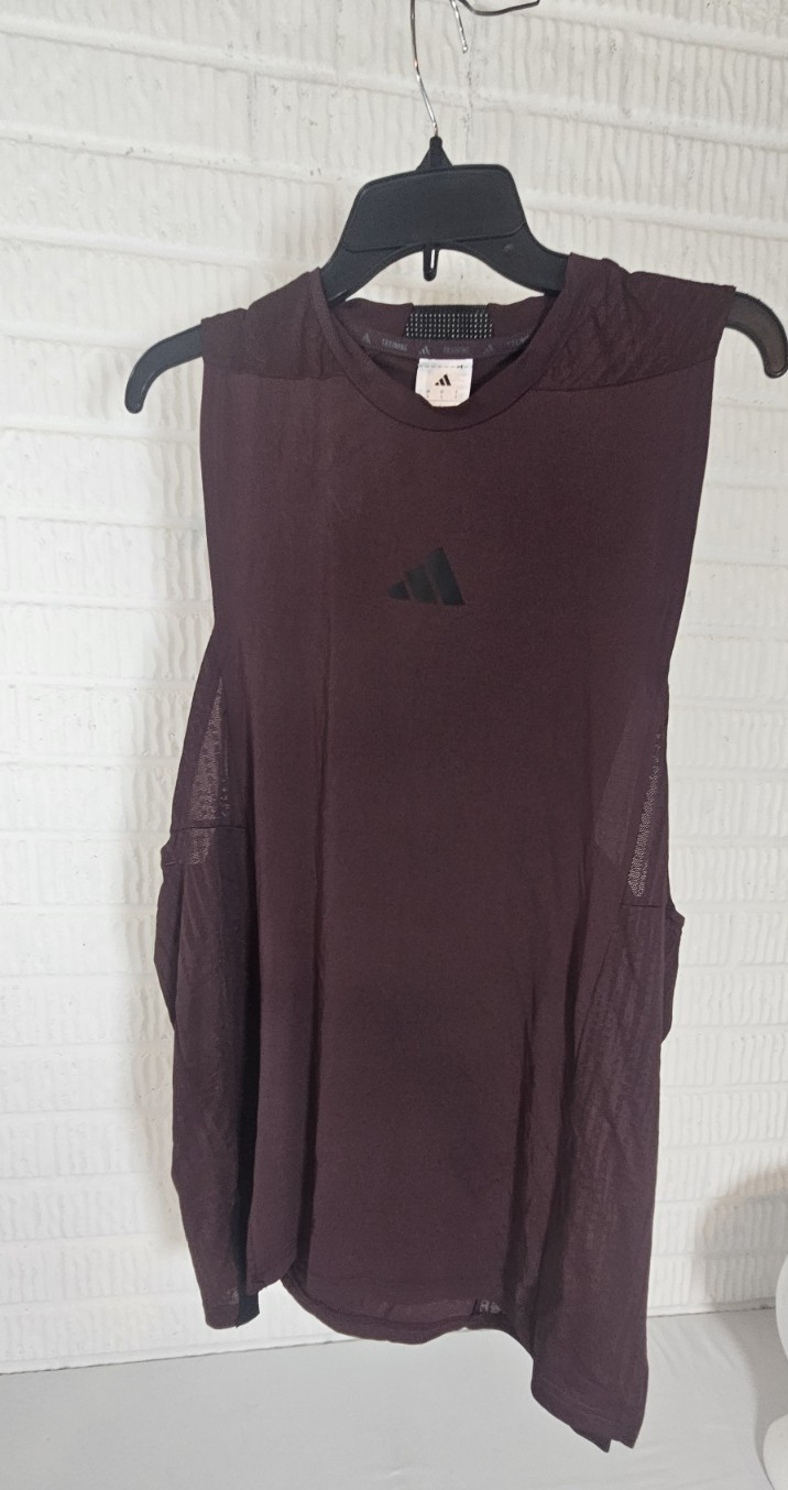 Adidas Men's Designed for Training Intensity Tank Top Size Large Aurora Ruby New gallery