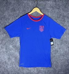 Nike USA Training Warm Up Shirt Soccer Red White Blue 920429 Olympics M