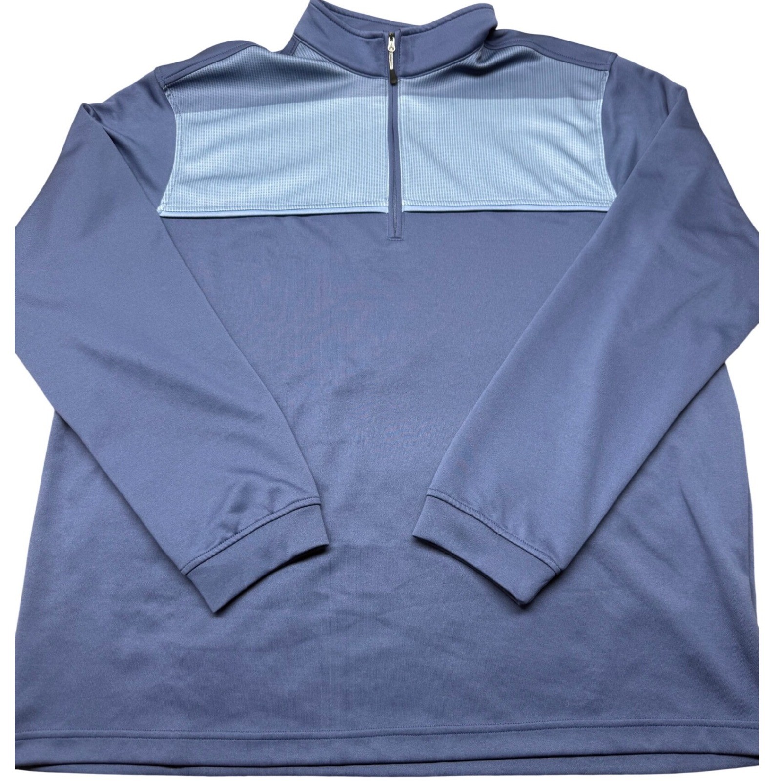 Bolle Quarter Zip Pullover Mens XL Blue Excellent Textured Chest Panel Top gallery