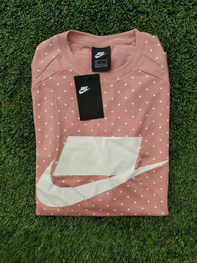 Men's Nike Long Sleeve Tishirt, Small, polka dot, multicolor.