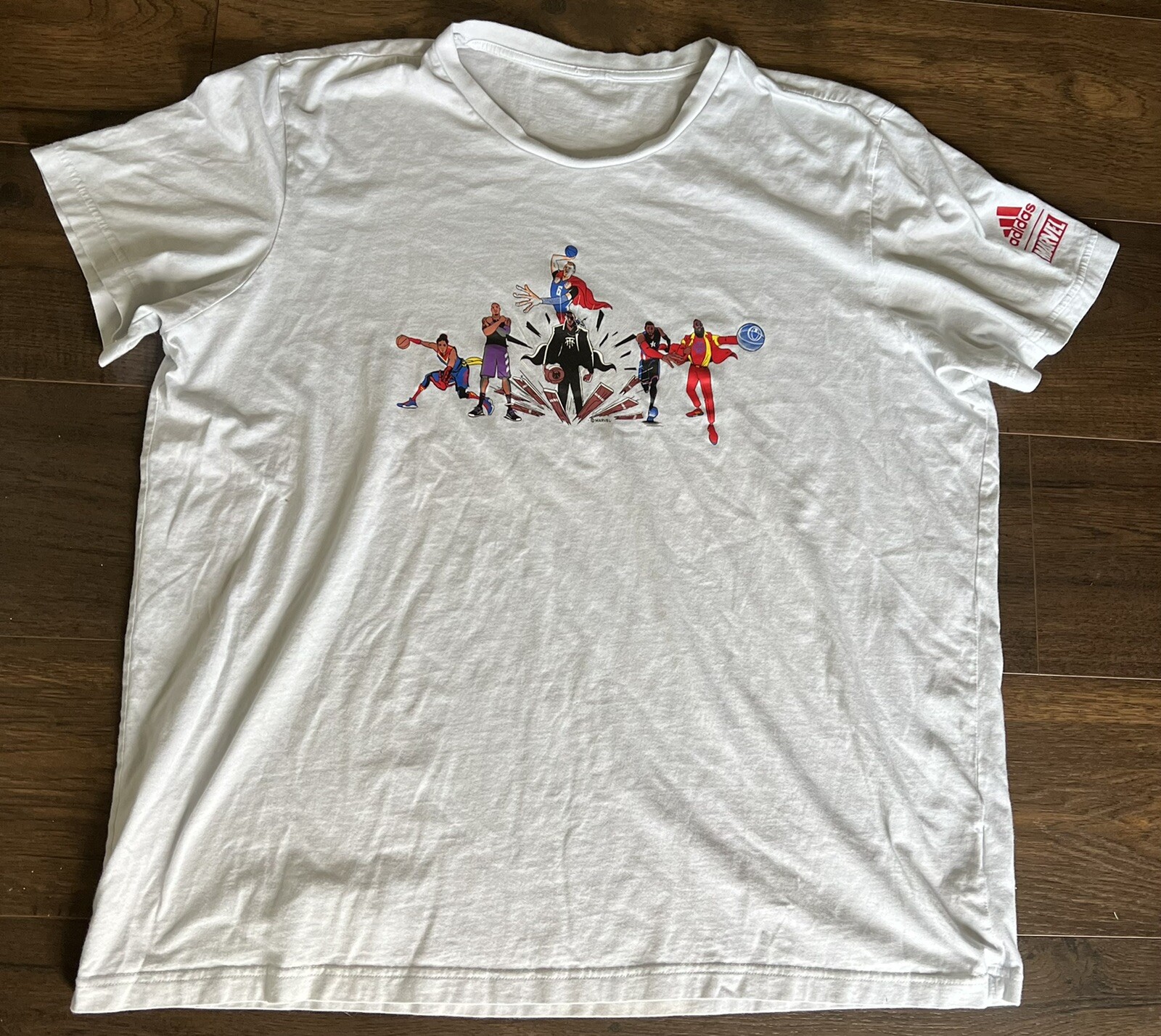 Adidas Marvel Avengers Heroes Assemble Men XL Tee Gray - FREE SHIPPING gallery