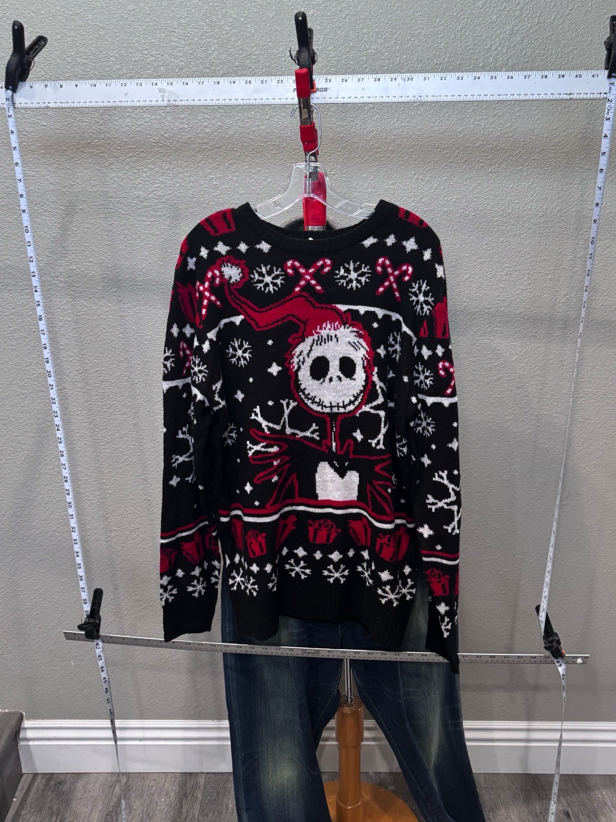 Disney Nightmare Before Christmas Ugly Christmas SWEATER Large L gallery
