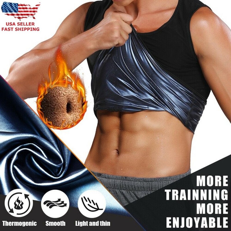 Sauna Sports Vest Sweat Suit Warm Tight Sweat Shapewear Training Weight Loss USA gallery