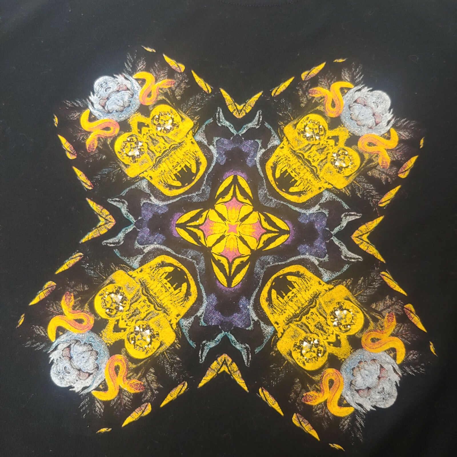 Nike Dri Fit 6.0 Shirt Small Skull Snake Cry Baby Mandala Black Reptile Graphic gallery