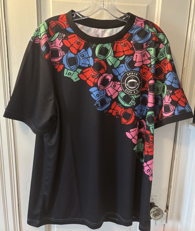Glaxon SPACE CITY FC 2019 FOOTBALL CLUB SOCCER El Classico JERSEY Sz Mens M gallery