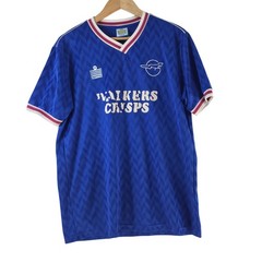 Admiral T-Shirt Mens Size M Blue Retro Walkers Crisps Football Jersey Top 138793