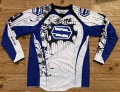 Shift Rise Against Performance Racewear Motocross Racing Skulls Jersey Size L