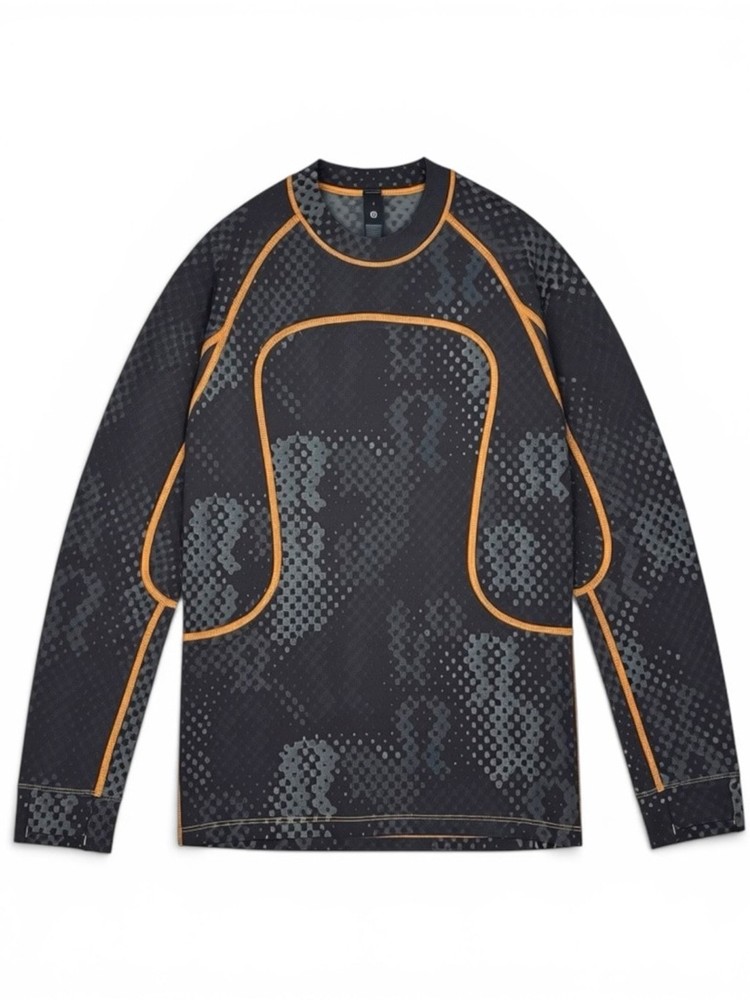 Lululemon x Saul Nash Jacquard Tight-Fit Long-Sleeve Shirt Men's Size M SLNSH