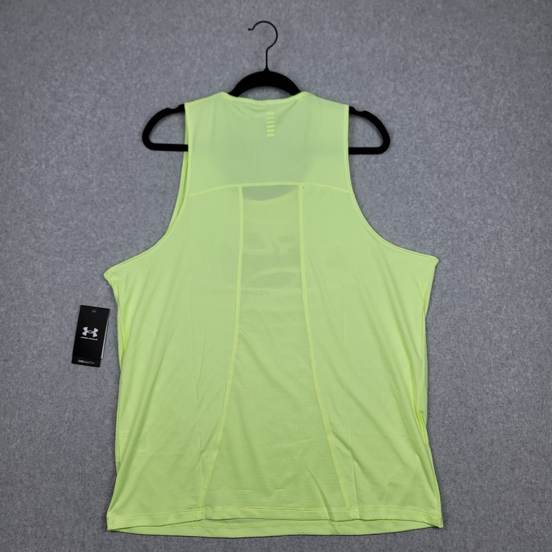Under Armour CoolSwitch Singlet Men’s Size XL Yellow Moonlight Running Gym Tank gallery