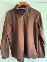 Browning Quarter Zip Pullover Size medium