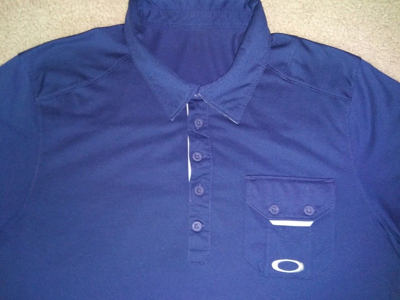 Oakley Hydrolix Men's Polo "Whitefish Lake Golf Club" Montana Blue Stylish Shirt gallery