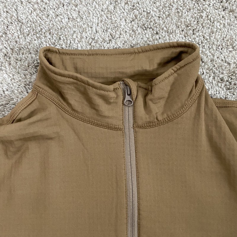 Condor L Men’s Base II Zip Pullover Breathable Grid Fleece Tactical Shirt Brown gallery