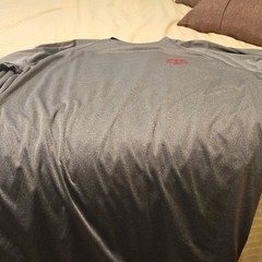 Columbia Men’s Gray Polyester Lightweight Logo Crew Neck T-Shirt Xl Long Sleeve