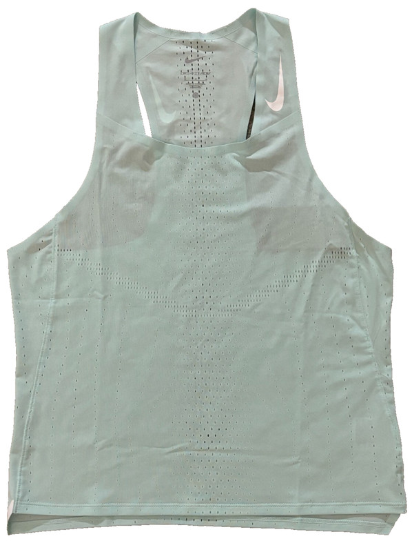 Nike AeroSwift Dri-FIT ADV Running Jade Ice Singlet Size Men's Medium DM4624-346 gallery