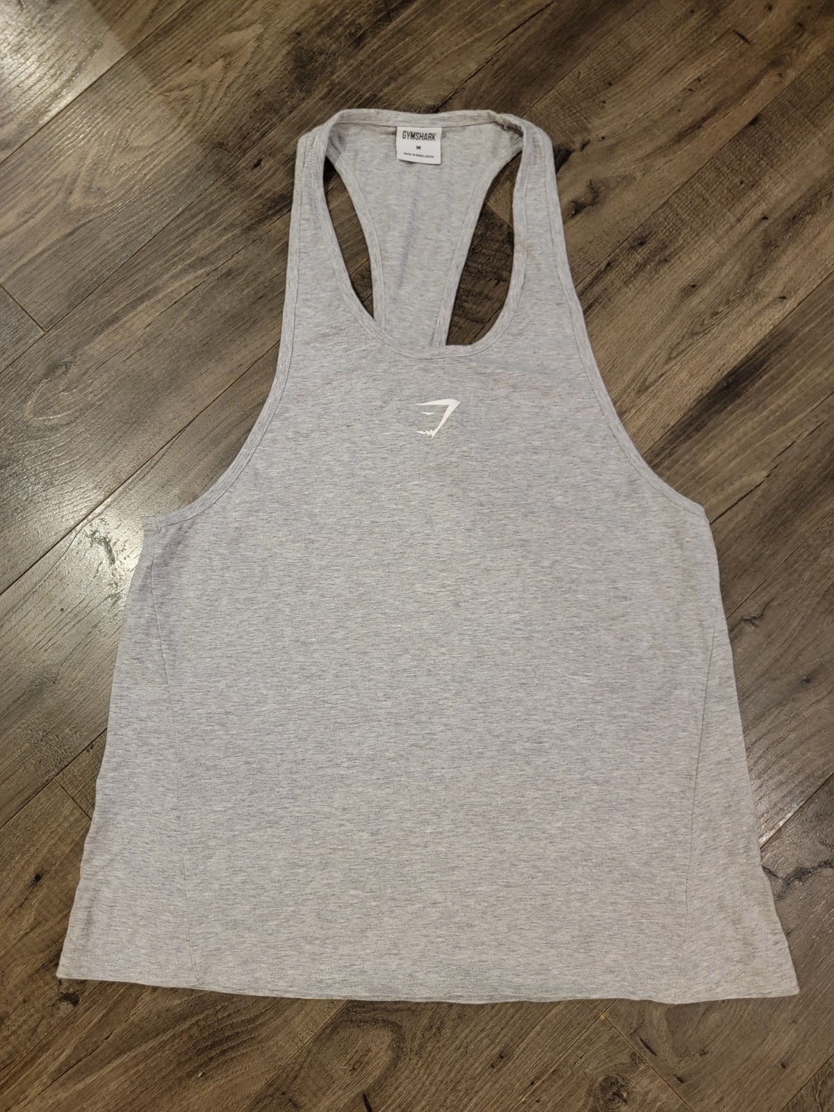 Gymshark Men’s React Stringer Slim Fit Tank Top Size Medium Gray gallery