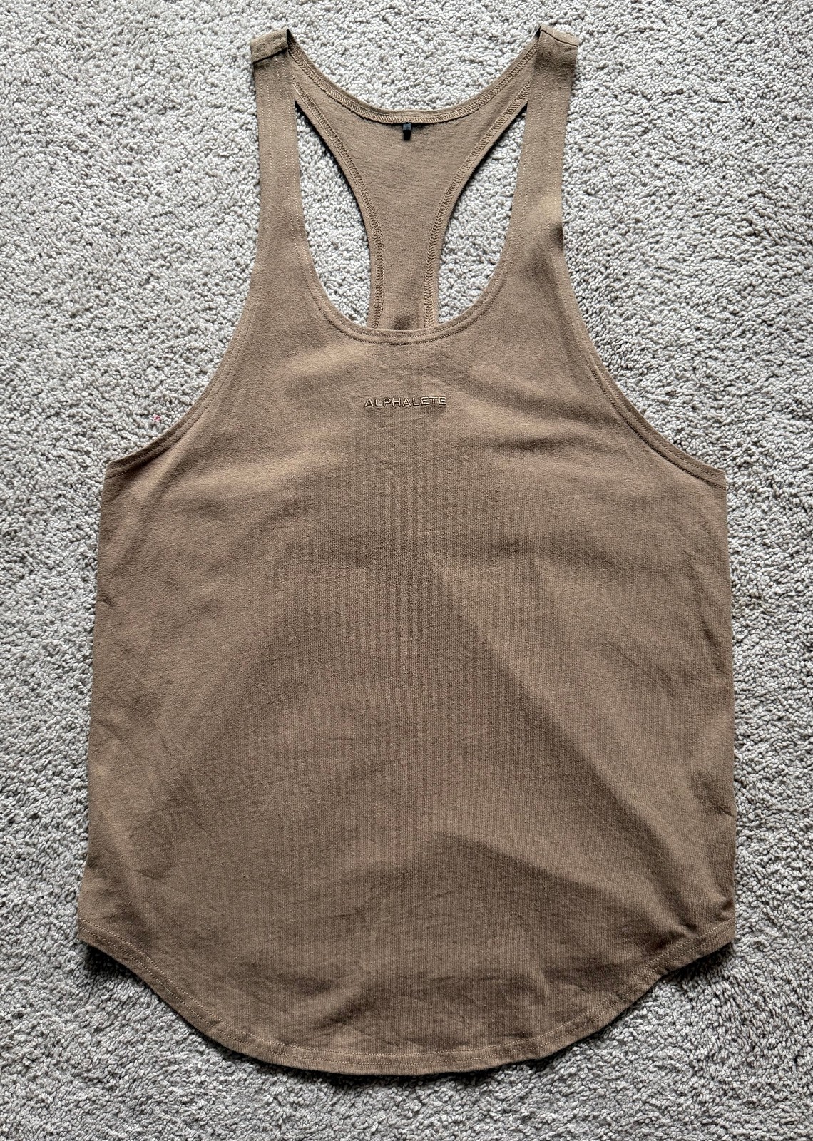 Alphalete Heavy Cotton Core Stringer - Chai - Size L NwoT gallery