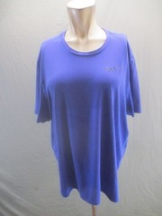 Nike Zonal Cooling Size XL Mens Blue Short Sleeve Logo Activewear TShirt 766