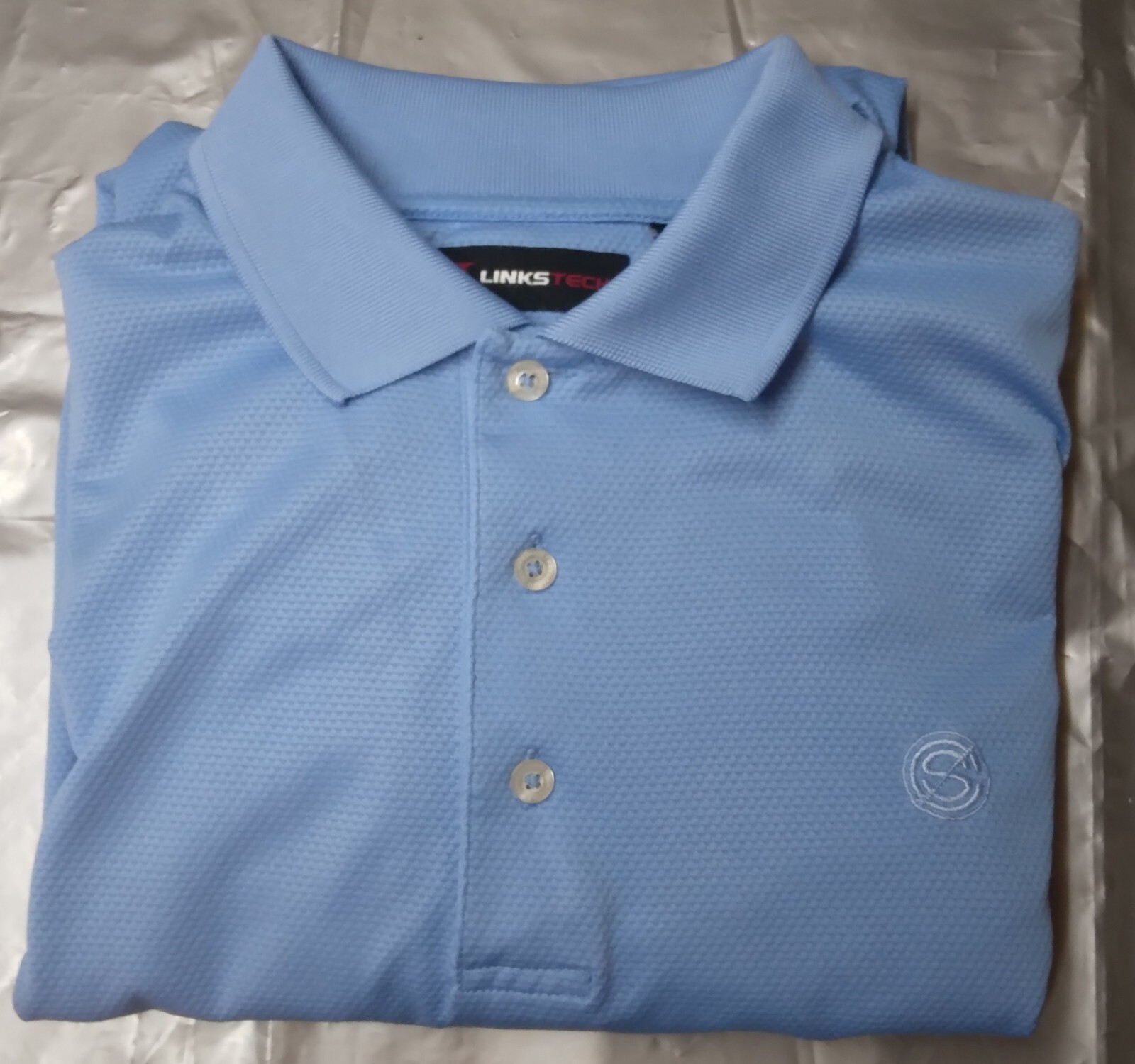 Links Tech Short Sleeve Polo Golf Shirts Lot of 2 Men size Med (F6C1) gallery