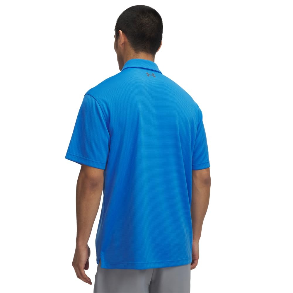 Under Armour - Mens Tech Polo, Blue Atlantis/Pitch Gray Small Small gallery