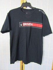 Spyder Driven Logo Black Short Sleeve Cotton T-Shirt Men’s Size L