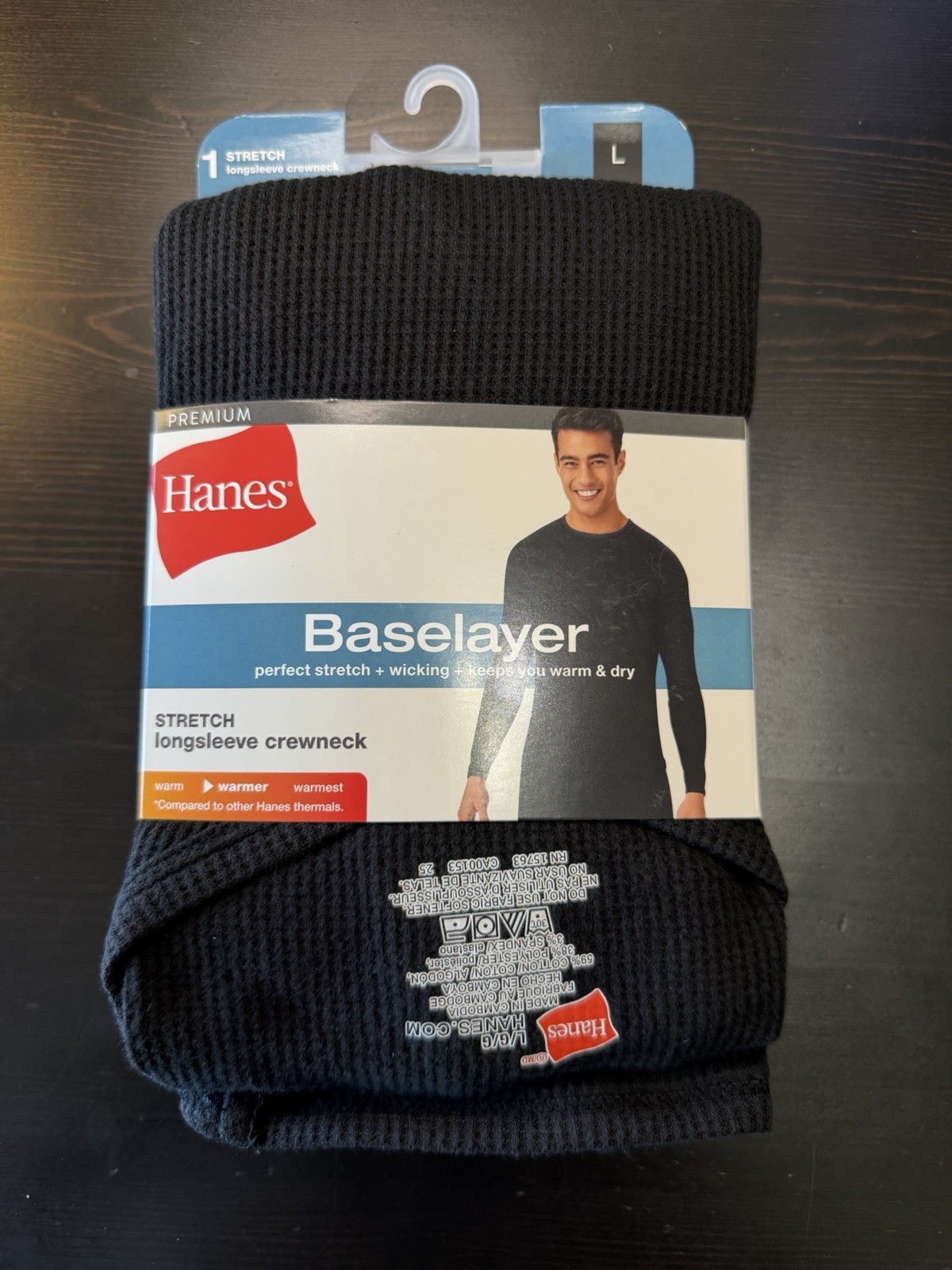 Hanes premium base layer long Sleeve Shirt Size large # 198 gallery
