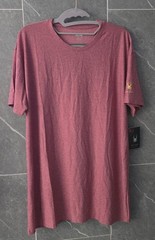 NWT Spyder Loungewear Active Basics Heather Red Logo Short Sleeve Shirt XL
