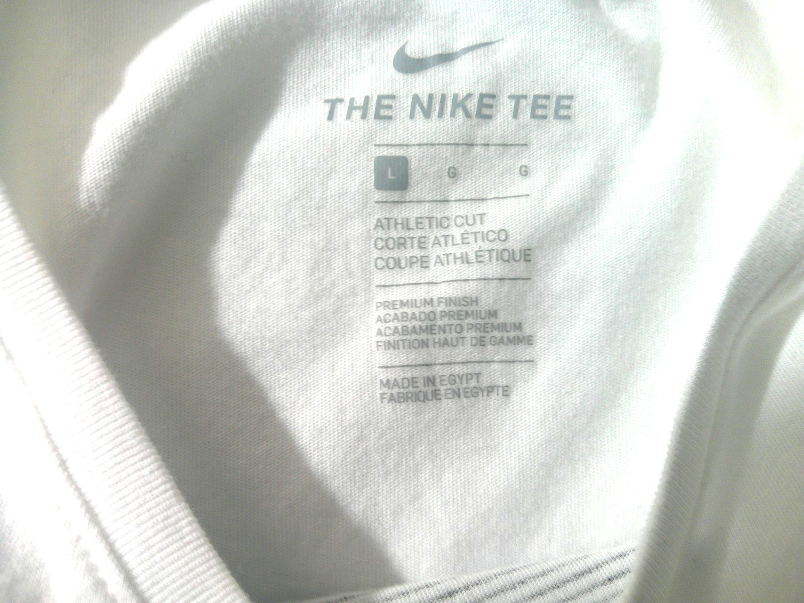 Roger Federer RF Nike Men's Sz Large Tennis T Shirt White RARE Dri-Fit gallery
